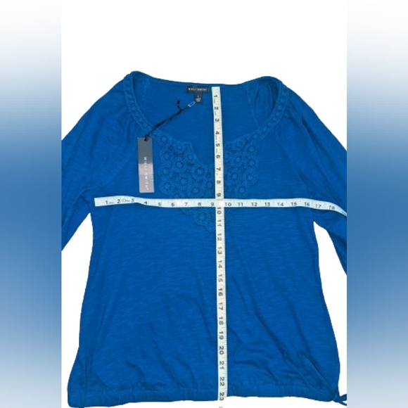 Willi Smith Blouse Shirt Women's Large NEW Embroidered - Picture 3 of 6